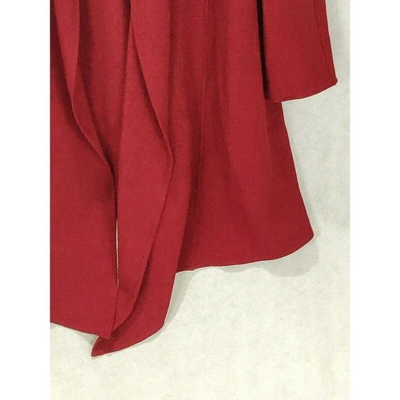 Anne Klein Womens Jacket Plus Size 1X Red Open - Picture 7 of 14